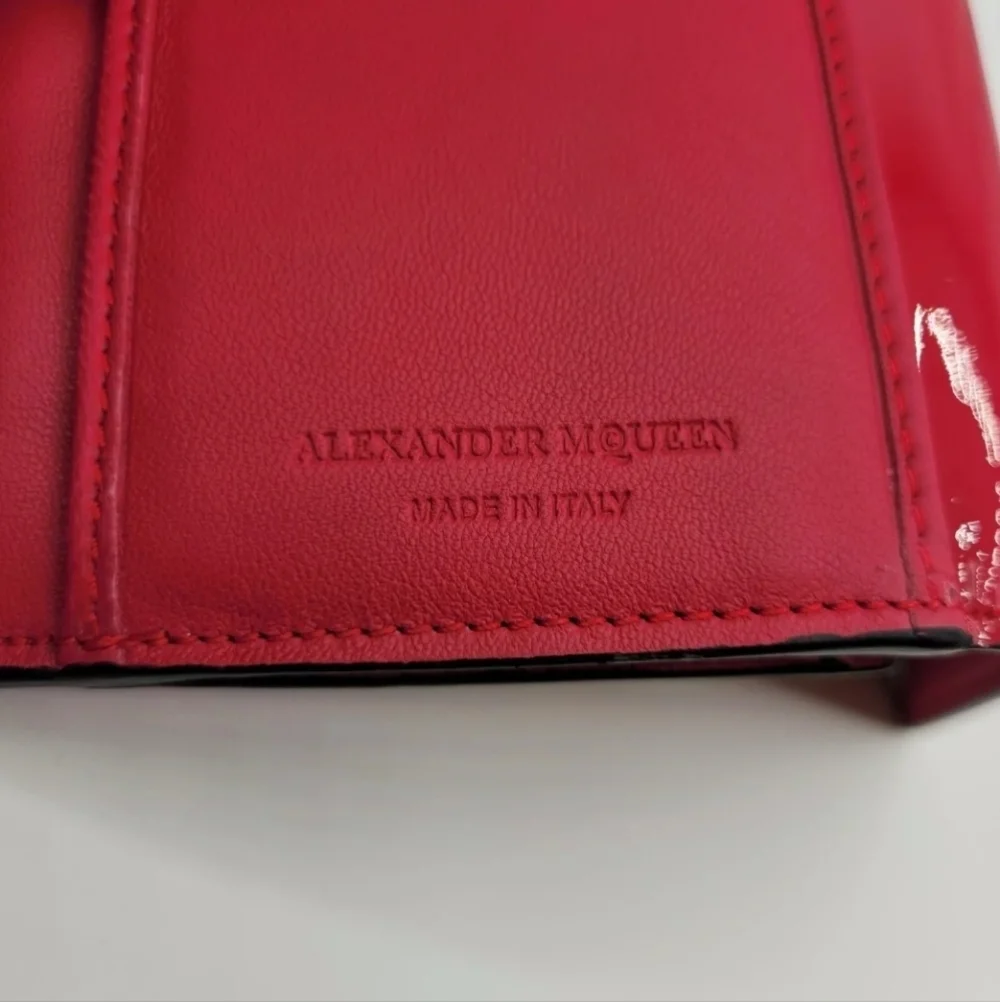 ALEXANDER McQUEEN Fucsia Patent Leather Continental Wallet, NWT